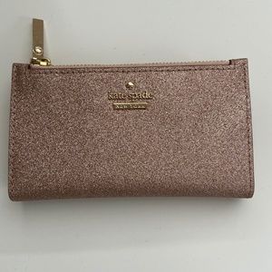 Kate Spade Rose Gold Glitter Wallet